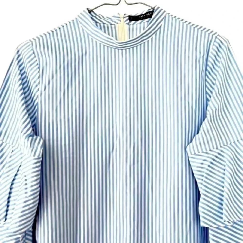 Zara Basic Blue White Stripes Dress for Summer XS - Picture 2 of 8